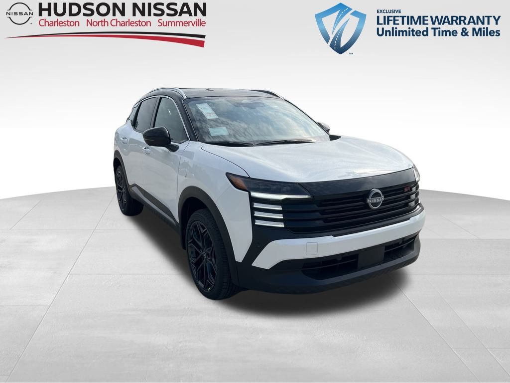 2025 Aspen White Tricoat/Super Black Nissan Kicks SR SUV