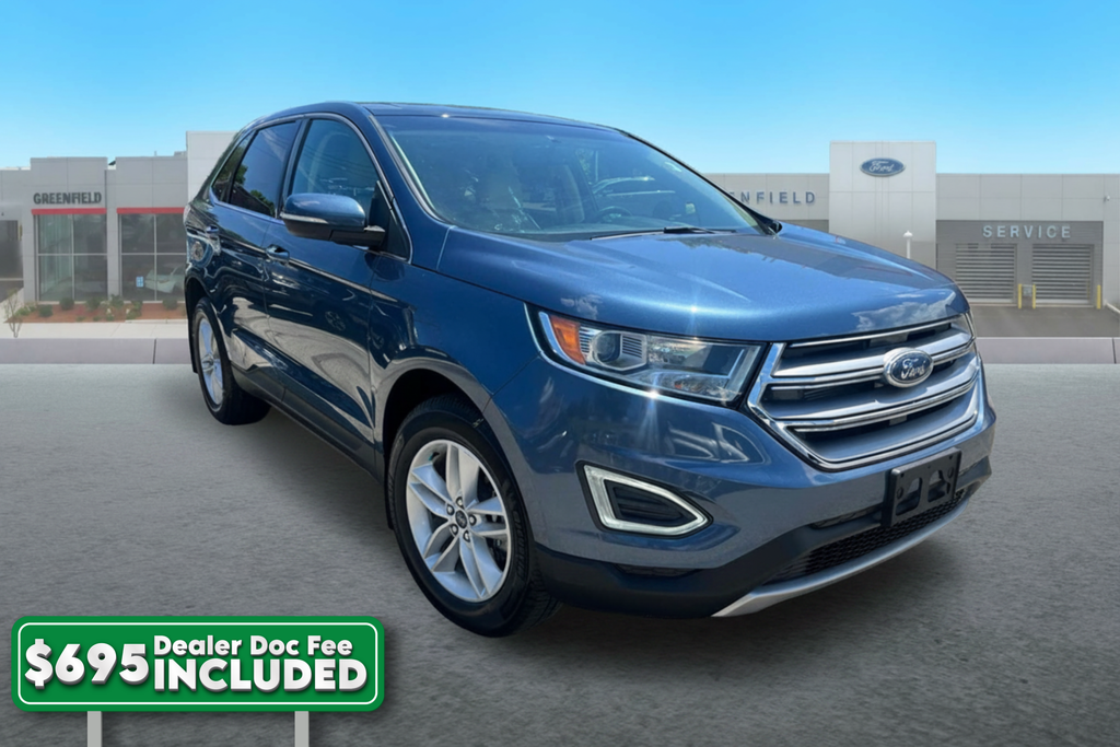 Blue Metallic 2018 Ford Edge SUV / Crossover All-Wheel Drive 6-Speed Automatic