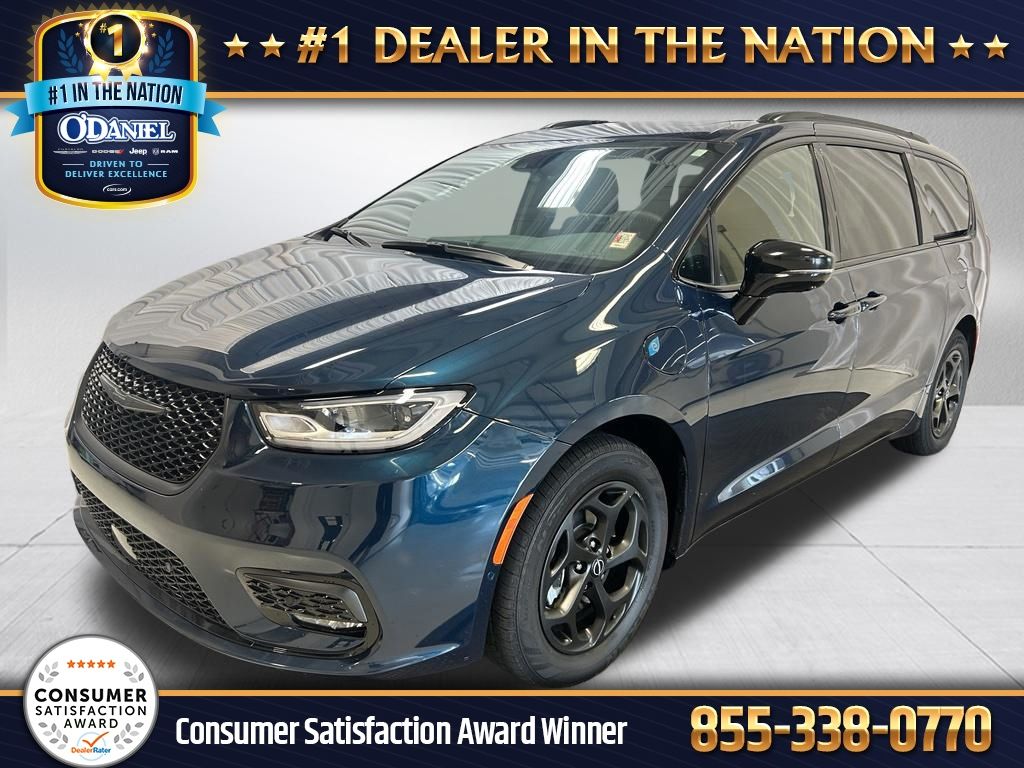 Fathom Blue Pearlcoat 2025 Chrysler Pacifica Hybrid Minivan Front-Wheel Drive Continuously Variable Transmission