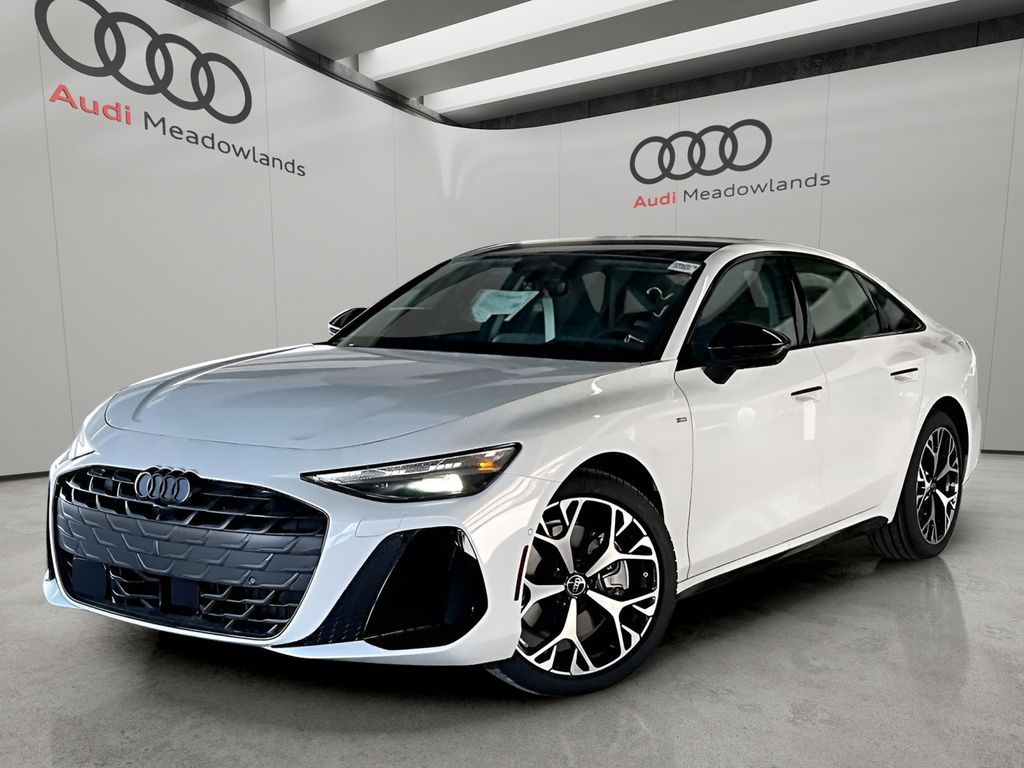 Glacier White 2026 Audi A6 Sedan All-Wheel Drive 7-Speed Automatic
