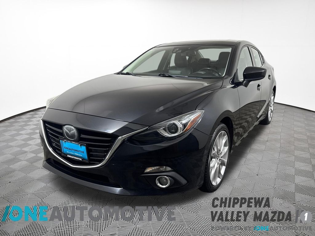 Jet Black 2014 Mazda MAZDA3 Sedan Front-Wheel Drive 6-Speed Automatic