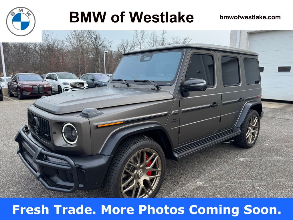 Gray (MANUFAKTUR Monza Grey) 2025 Mercedes-Benz G-Class AMG G 63 4MATIC SUV / Crossover All-Wheel Drive 9-Speed Automatic