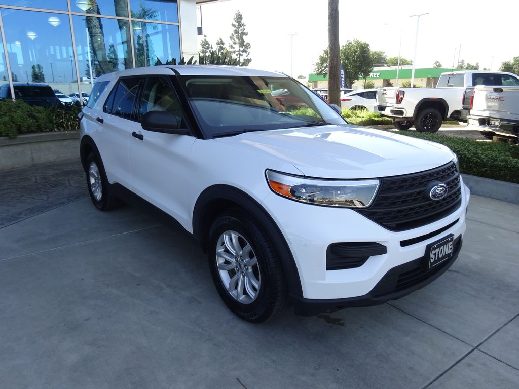 Oxford White 2021 Ford Explorer SUV / Crossover Rear-Wheel Drive Automatic