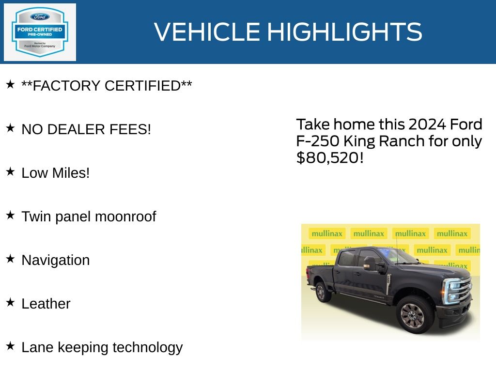 Certified Used 2024 Blue Ford King Ranch image 11