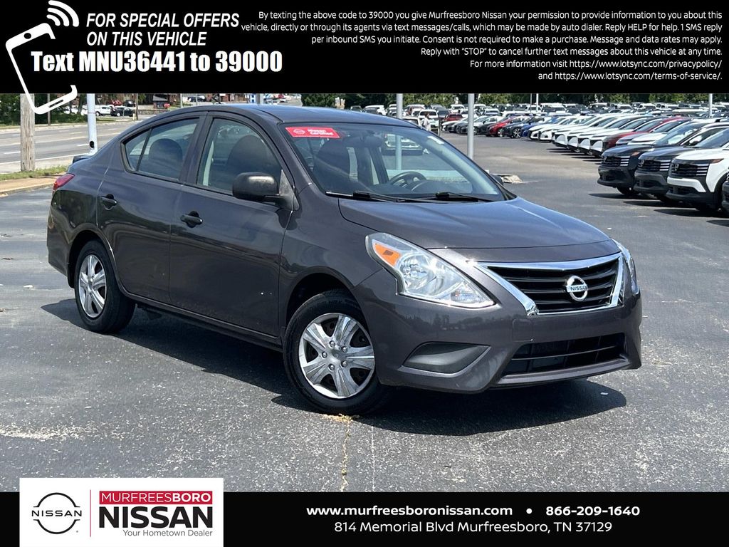 Amethyst Gray 2015 Nissan Versa 1.6 S Plus Sedan Front-Wheel Drive Continuously Variable Transmission