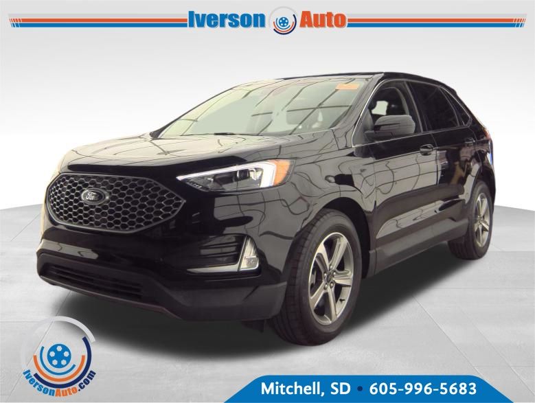 Black Metallic 2024 Ford Edge SUV / Crossover All-Wheel Drive 8-Speed Automatic