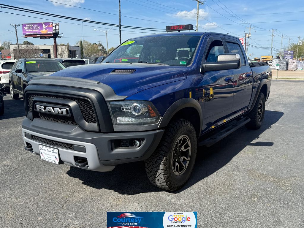 Blue Streak Pearlcoat 2017 RAM 1500 Rebel Crew Cab 4WD Pickup Truck Four-Wheel Drive 8-Speed Automatic