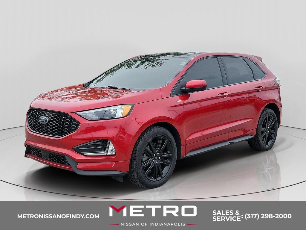 Red Metallic 2022 Ford Edge SUV / Crossover All-Wheel Drive 8-Speed Automatic
