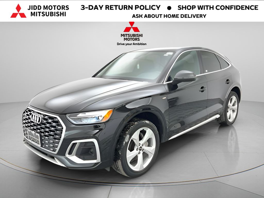 Black Metallic 2023 Audi Q5 Sportback quattro Premium Plus S Line 45 TFSI AWD Sedan All-Wheel Drive 7-Speed Automatic