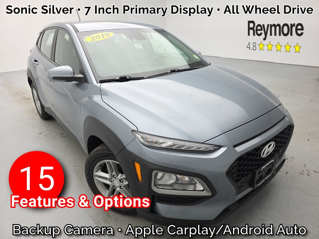 Sonic Silver 2019 Hyundai Kona SUV / Crossover All-Wheel Drive 6-Speed Automatic