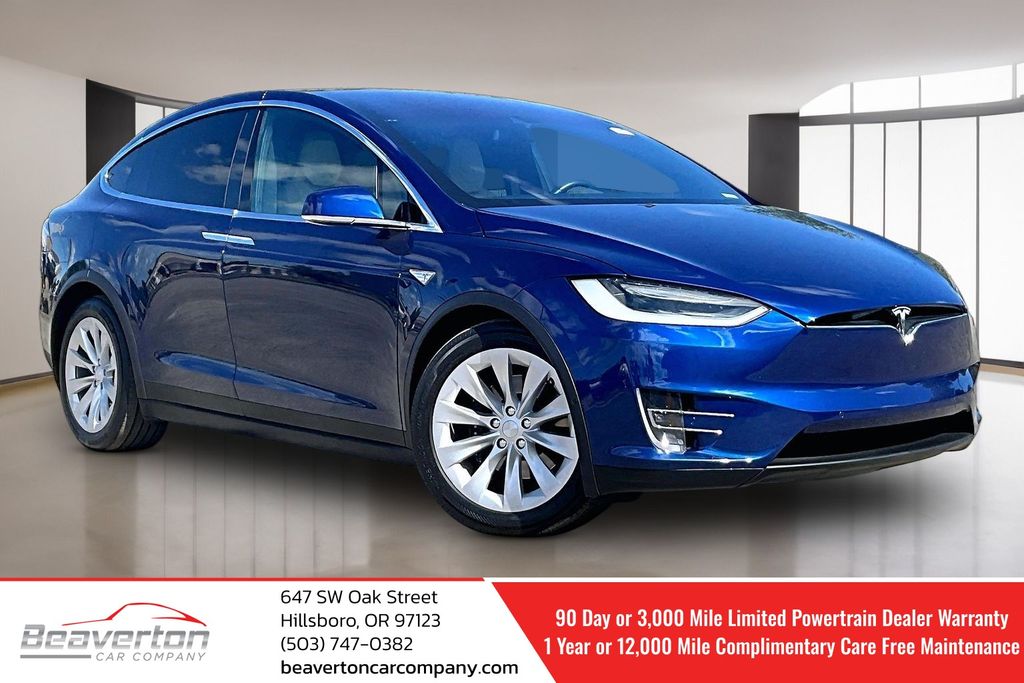 Blue 2016 Tesla Model X SUV / Crossover All-Wheel Drive 1-Speed Automatic