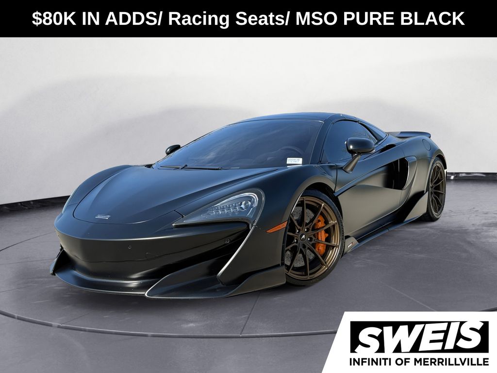 Amethyst Black 2020 McLaren 600LT Spider RWD Convertible Rear-Wheel Drive 7-Speed Automatic