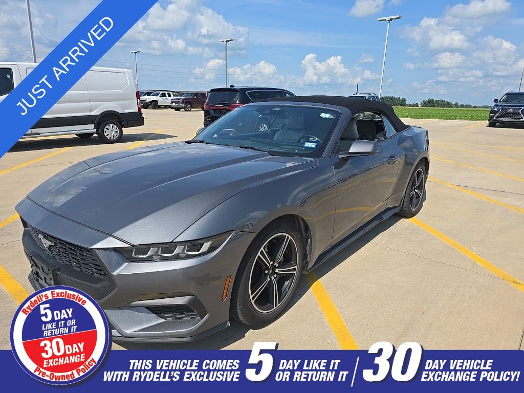 Carbonized Gray Metallic 2024 Ford Mustang Convertible Rear-Wheel Drive Automatic