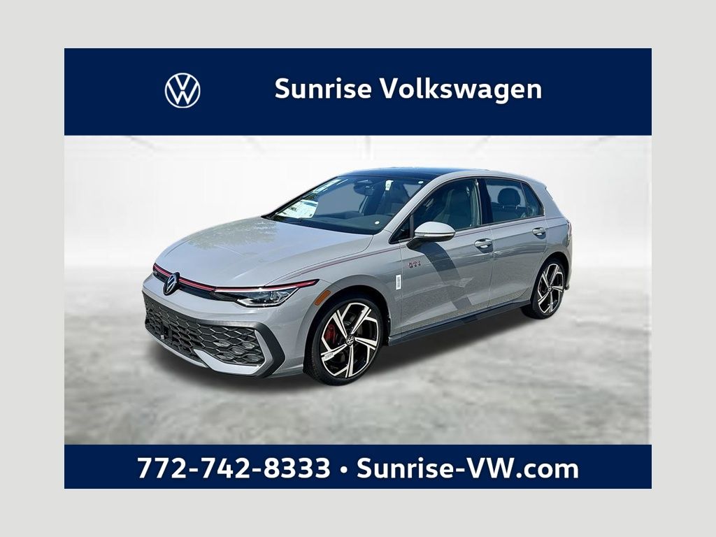Moonstone Gray 2026 Volkswagen Golf GTI Hatchback Front-Wheel Drive 7-Speed Dual Clutch