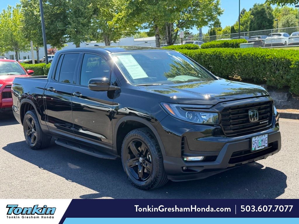 Crystal Black Pearl 2021 Honda Ridgeline Pickup Truck All-Wheel Drive 9-Speed Automatic