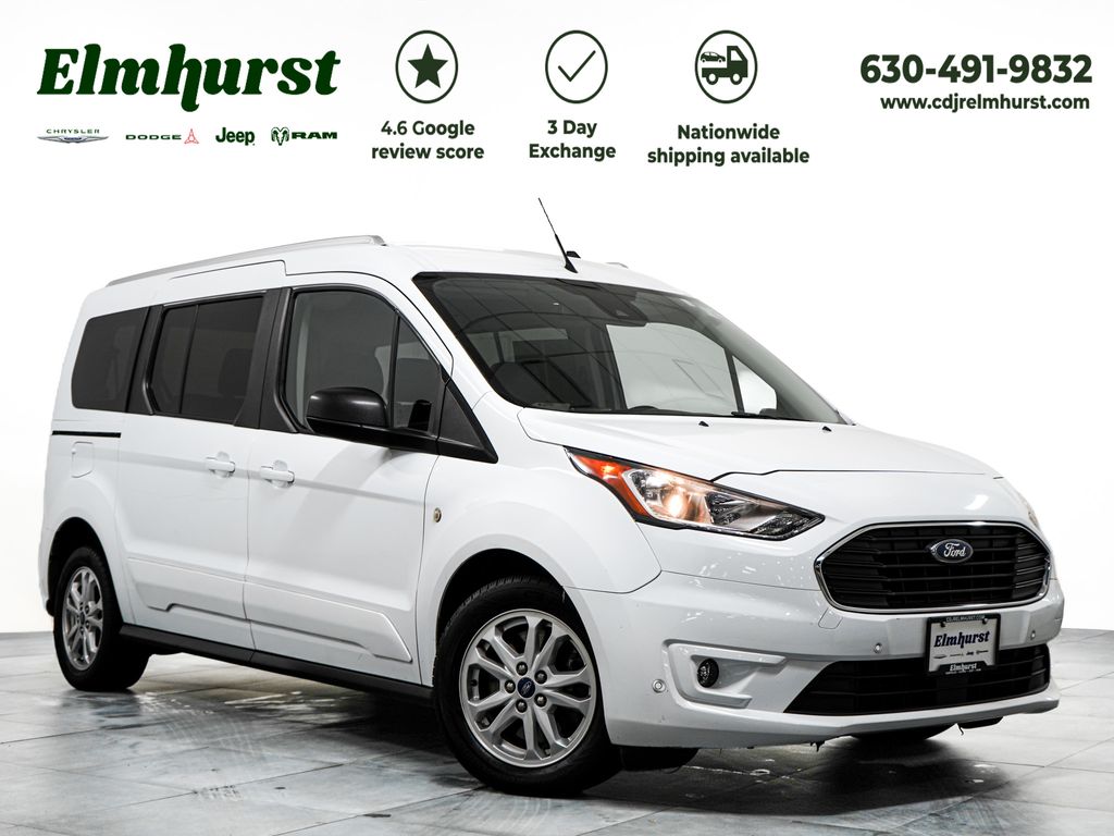Frozen White 2019 Ford Transit Connect Van Front-Wheel Drive 8-Speed Automatic