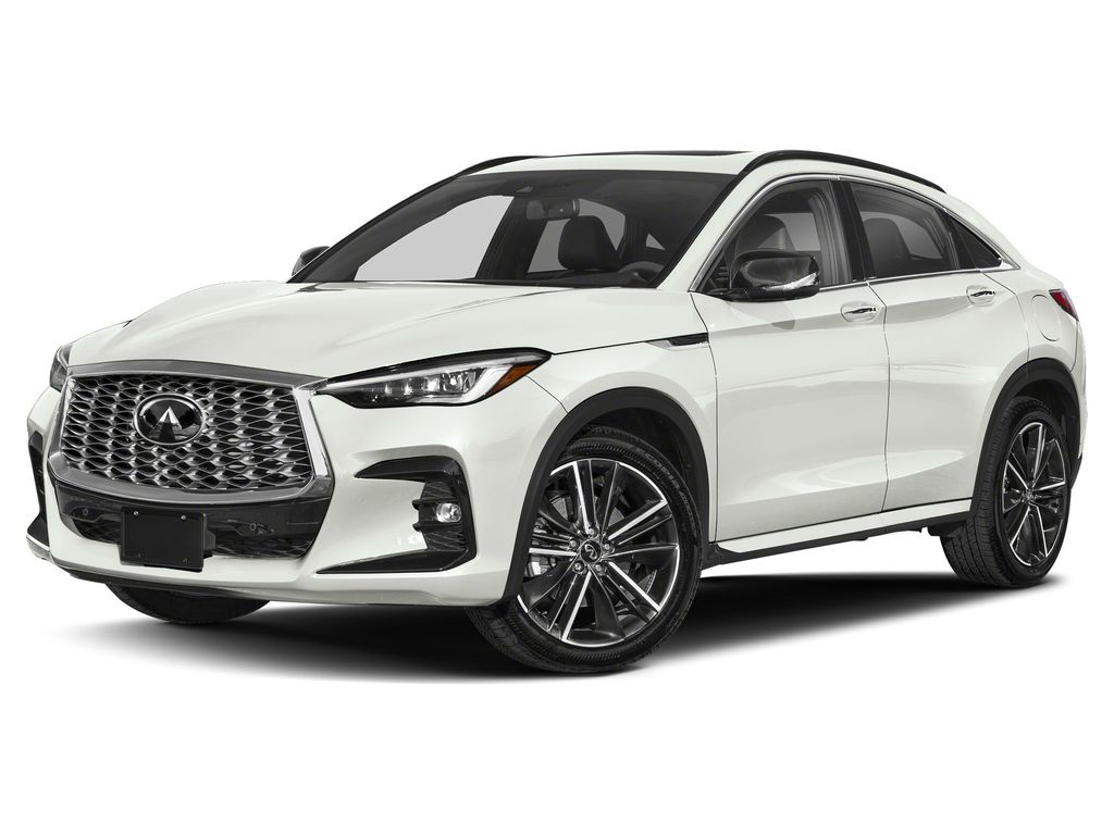 Radiant White 2023 INFINITI QX55 SUV / Crossover All-Wheel Drive Continuously Variable Transmission