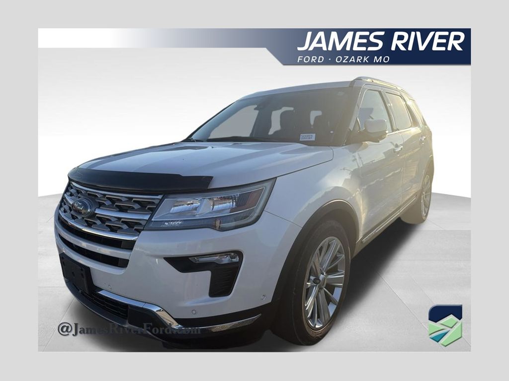 White Platinum Clearcoat Metallic 2018 Ford Explorer SUV / Crossover Front-Wheel Drive 6-Speed Automatic