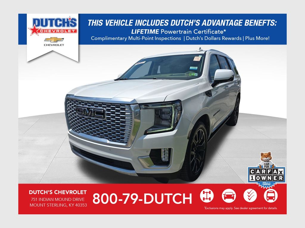 White Frost Tricoat 2023 GMC Yukon SUV / Crossover Four-Wheel Drive