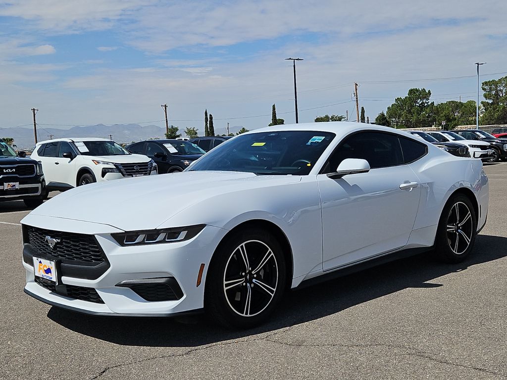 Oxford White 2024 Ford Mustang Coupe Rear-Wheel Drive Automatic