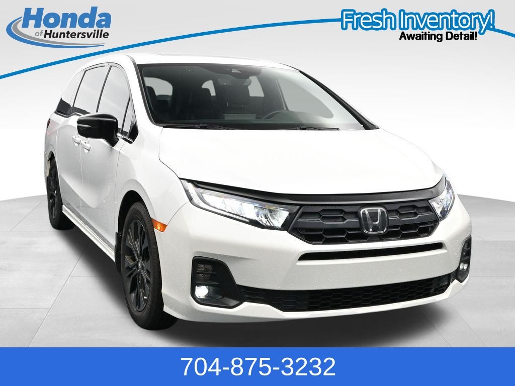 Platinum White Pearl 2025 Honda Odyssey Sport-L FWD Minivan Front-Wheel Drive Automatic
