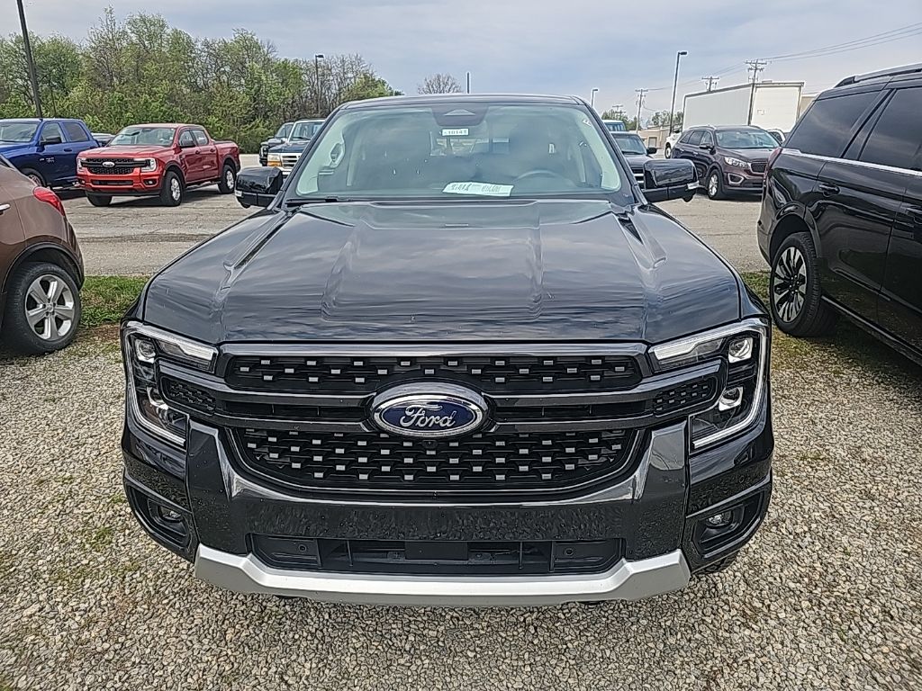 Shadow Black 2025 Ford Ranger Lariat SuperCrew 4WD Pickup Truck Four-Wheel Drive Automatic
