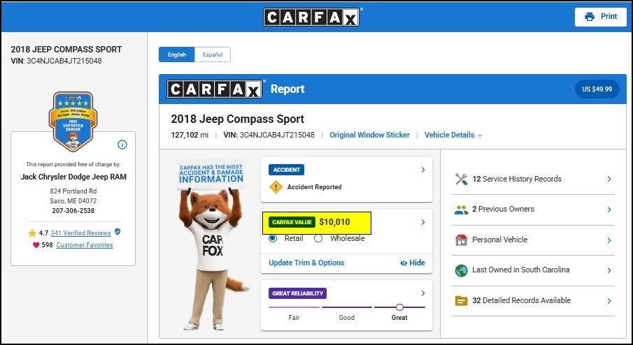 Used 2018 Jeep Compass SUV