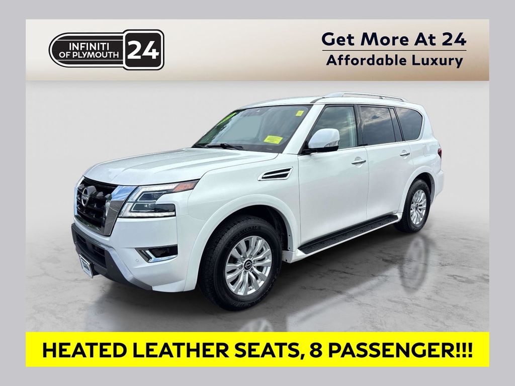 Aspen White 2024 Nissan Armada SUV / Crossover Four-Wheel Drive 7-Speed Automatic
