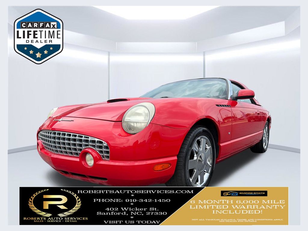 Torch Red 2003 Ford Thunderbird Convertible Rear-Wheel Drive 5-Speed Automatic
