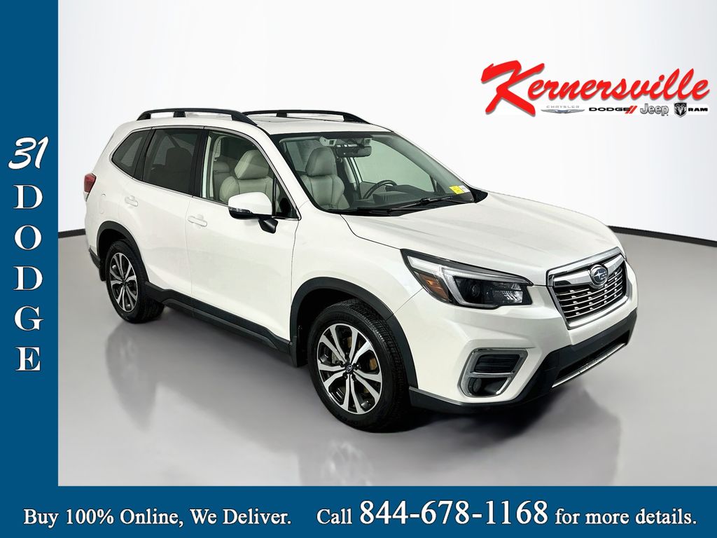 Crystal White Pearl 2021 Subaru Forester SUV / Crossover All-Wheel Drive Continuously Variable Transmission