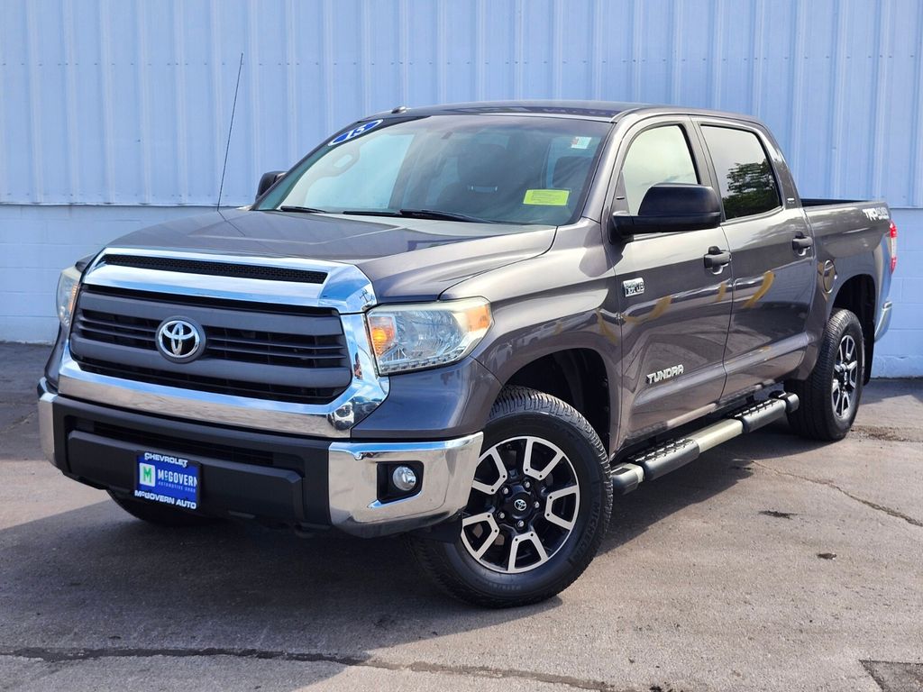 Magnetic Gray Metallic 2015 Toyota Tundra Pickup Truck Four-Wheel Drive 6-Speed Automatic Overdrive
