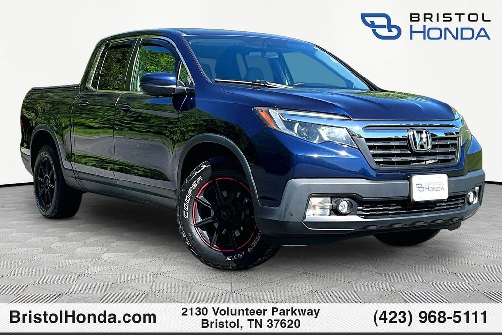 Blue 2019 Honda Ridgeline RTL AWD Pickup Truck All-Wheel Drive 6-Speed Automatic