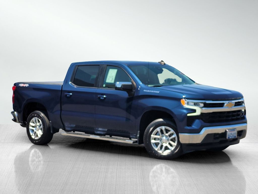 Blue Metallic 2023 Chevrolet Silverado 1500 Pickup Truck Four-Wheel Drive 8-Speed Automatic
