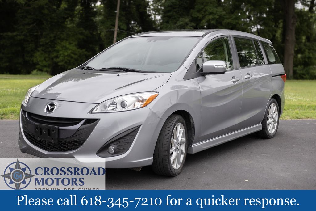 Liquid Silver Metallic 2014 Mazda MAZDA5 Grand Touring Minivan Front-Wheel Drive 5-Speed Automatic Overdrive