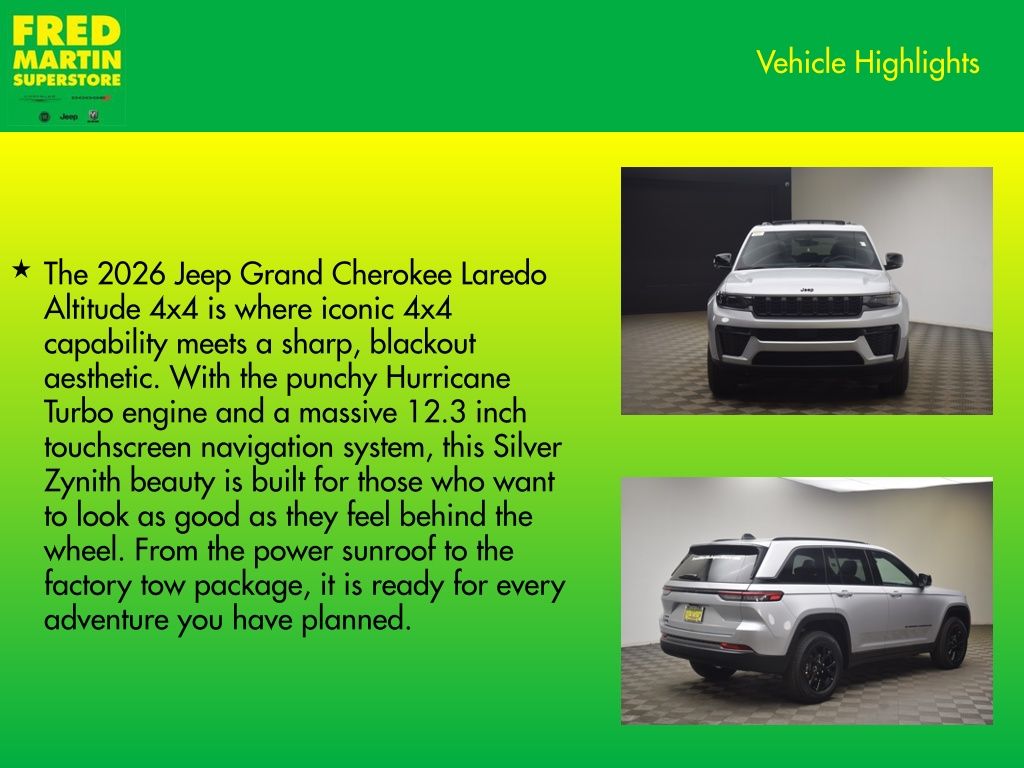 new 2026 Jeep Grand Cherokee car, priced at $46,442