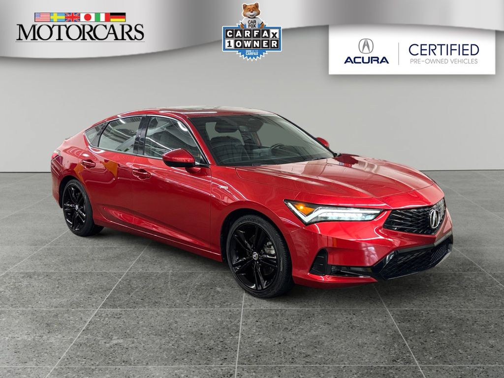 Performance Red Pearl 2023 Acura Integra FWD with A-SPEC Package Sedan Front-Wheel Drive Continuously Variable Transmission