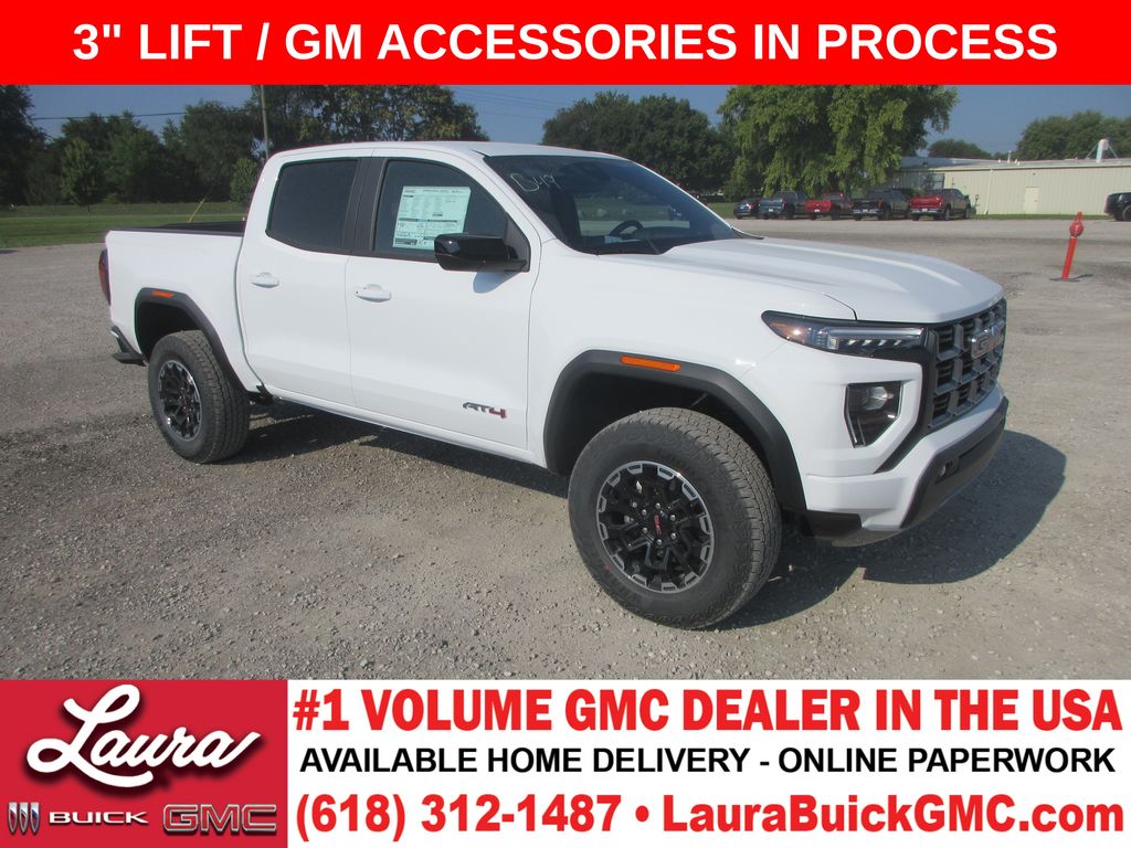 Summit White 2026 GMC Canyon Pickup Truck Four-Wheel Drive 8-Speed Automatic