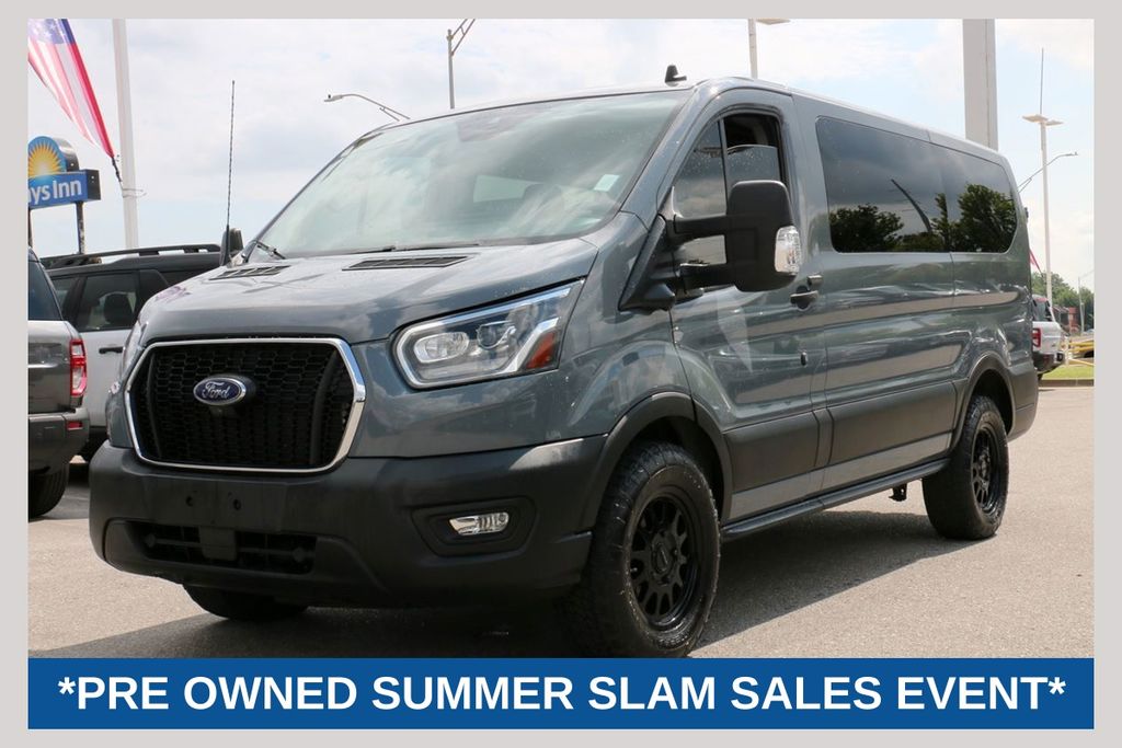 Gray Metallic 2023 Ford Transit Cargo Van Rear-Wheel Drive