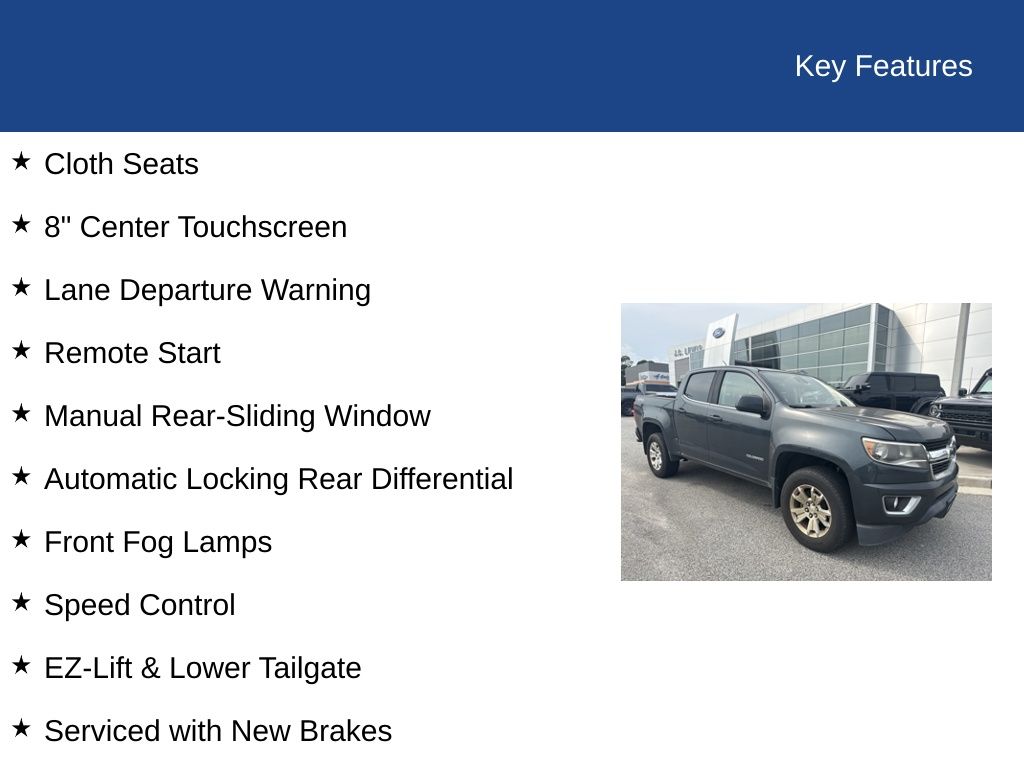 2017 Chevrolet Colorado 4WD LT