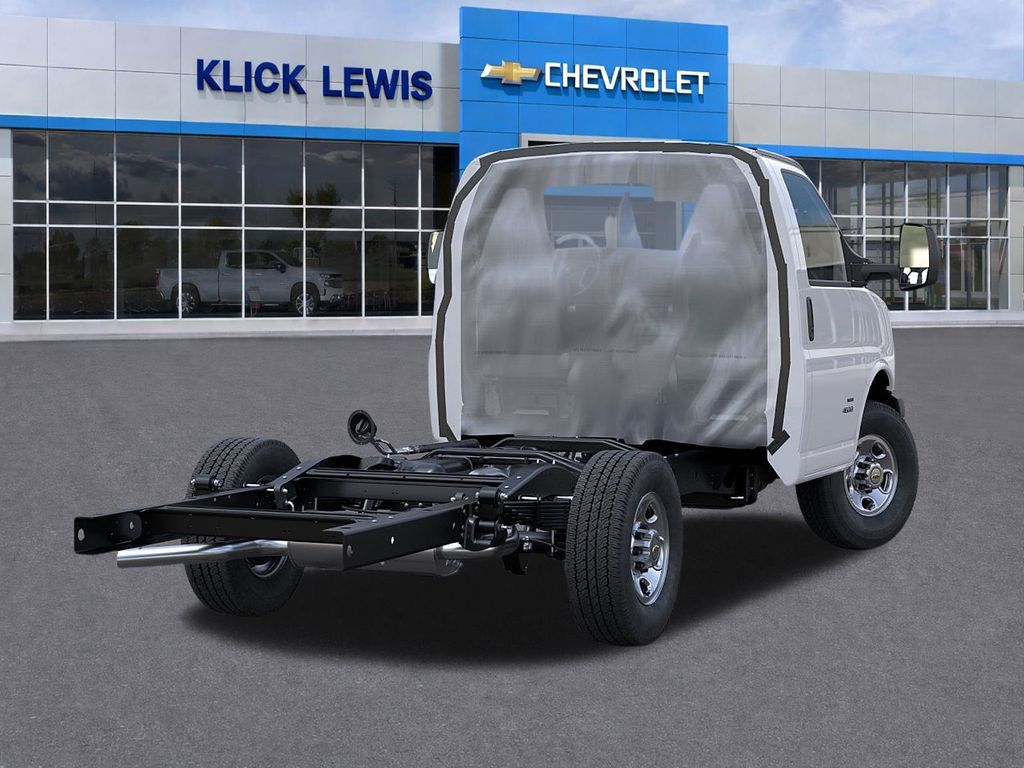 2026 Chevrolet Express 3500 Work Van White at Klick Lewis Buick Chevrolet