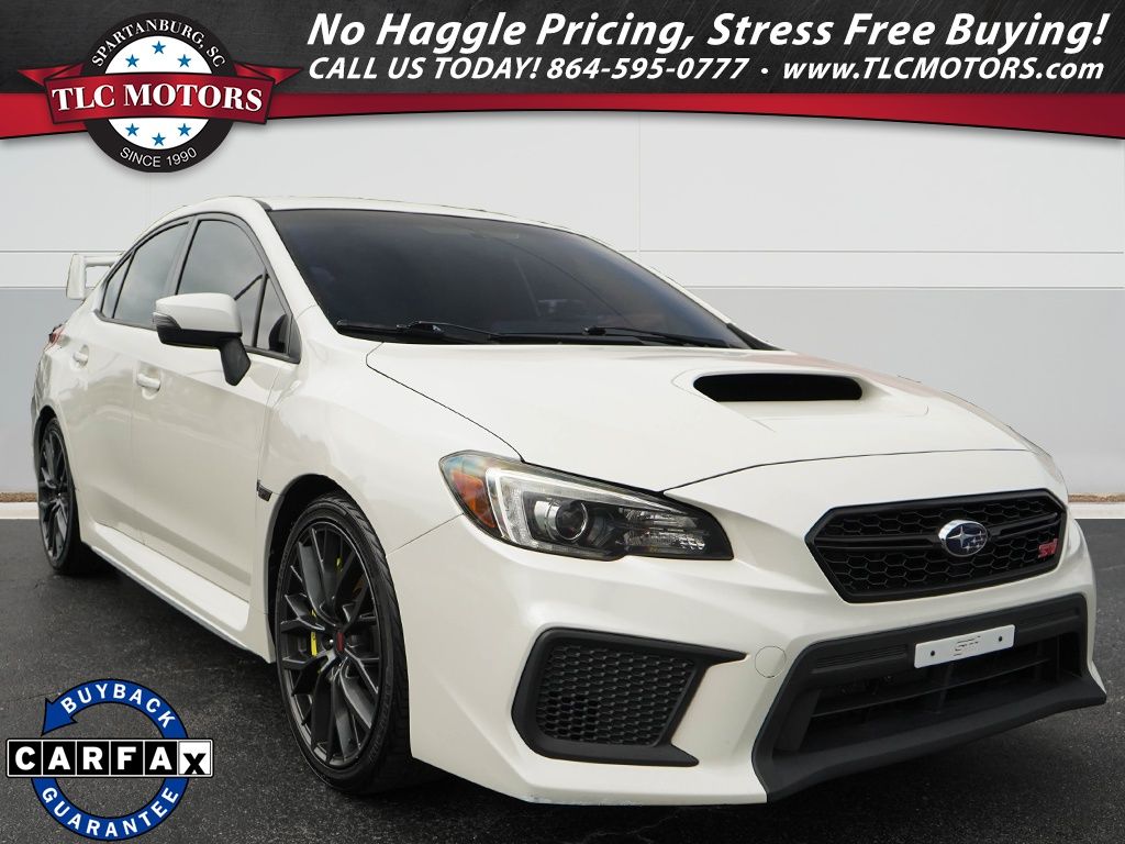 Crystal White Pearl 2019 Subaru WRX STI Sedan All-Wheel Drive 6-Speed Manual