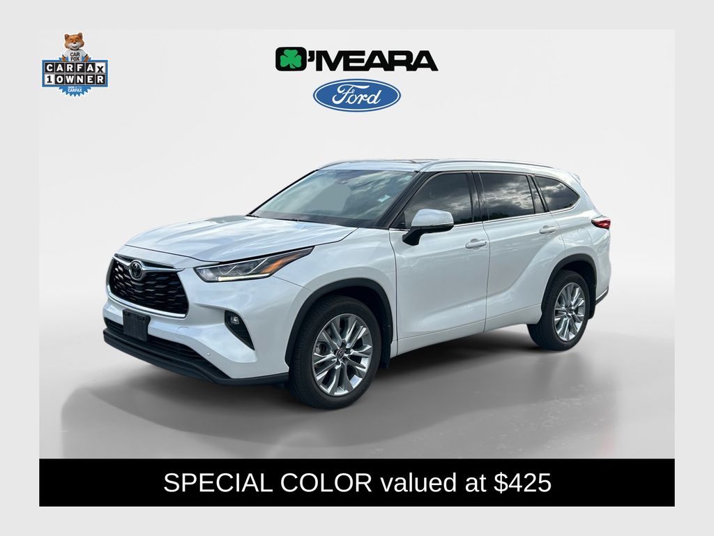 White (Wind Chill Pearl) 2022 Toyota Highlander Limited AWD SUV / Crossover All-Wheel Drive 8-Speed Automatic