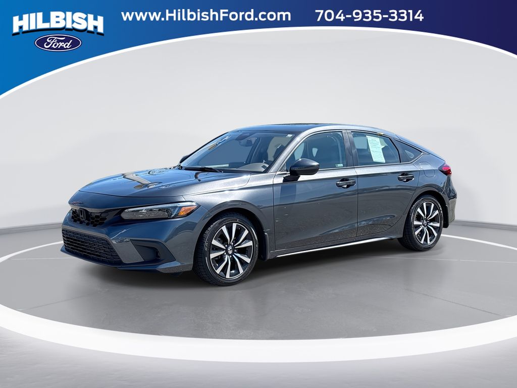 Lunar Silver Metallic 2023 Honda Civic Hatchback EX-L FWD Hatchback Front-Wheel Drive Continuously Variable Transmission