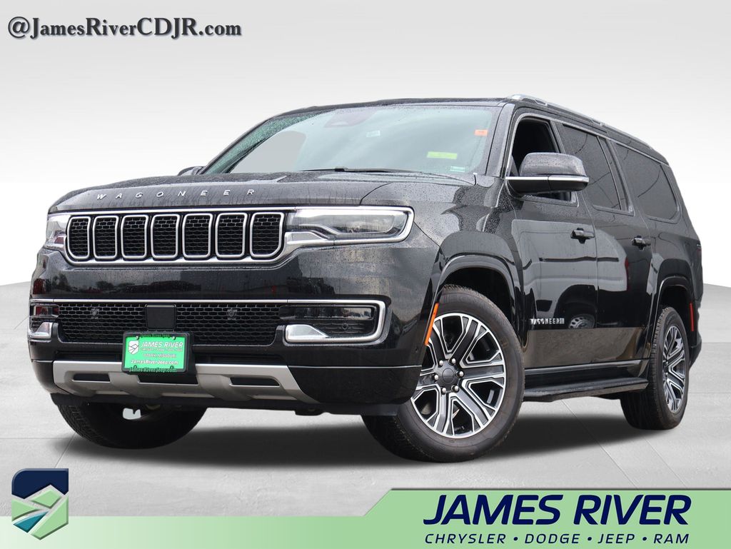 Diamond Black Crystal Pearlcoat 2024 Jeep Wagoneer L Series II 4WD SUV / Crossover Four-Wheel Drive 8-Speed Automatic