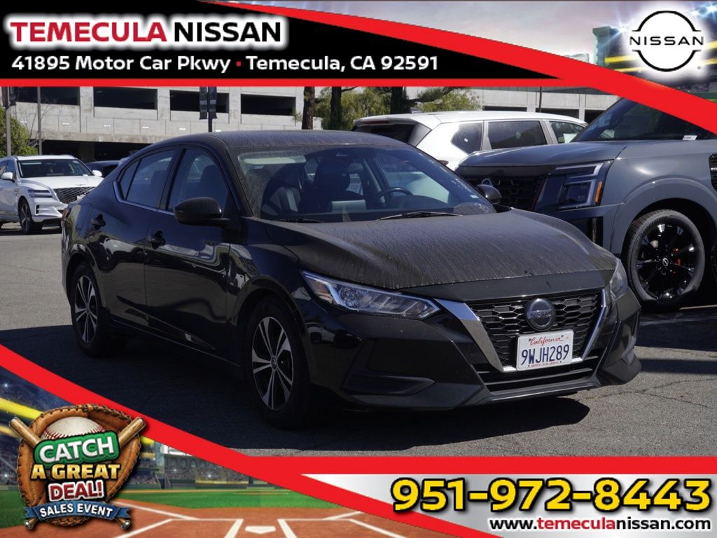Super Black 2023 Nissan Sentra SV FWD Sedan Front-Wheel Drive Continuously Variable Transmission