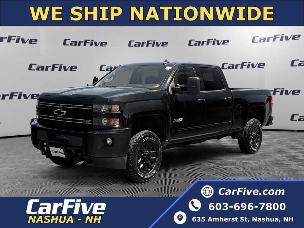 Black 2017 Chevrolet Silverado 2500HD LTZ Crew Cab 4WD Pickup Truck Four-Wheel Drive 6-Speed Automatic Overdrive
