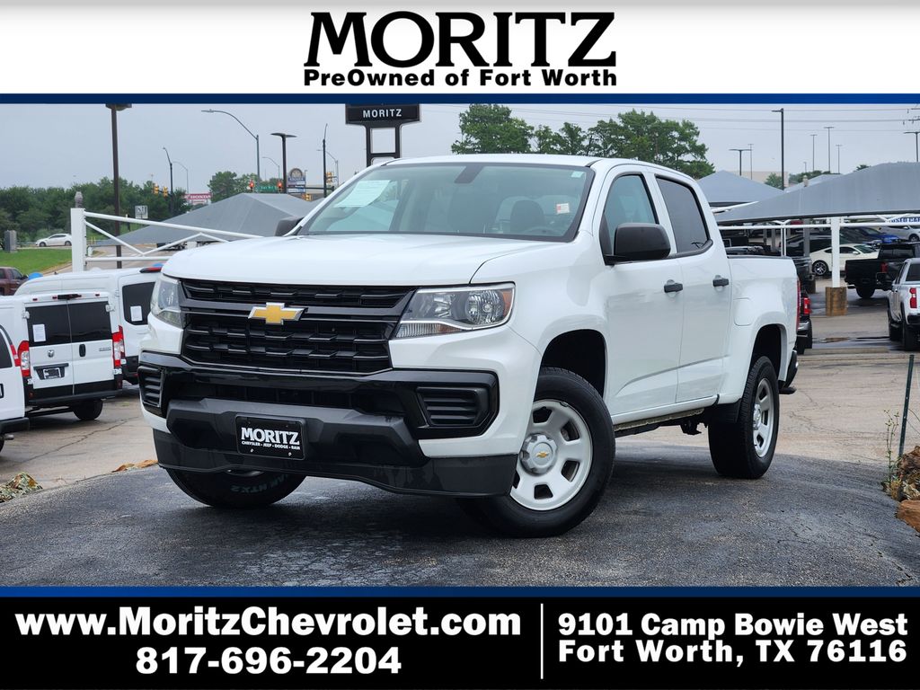 Summit White 2022 Chevrolet Colorado Work Truck Crew Cab RWD Pickup Truck 4X2 6-Speed Automatic