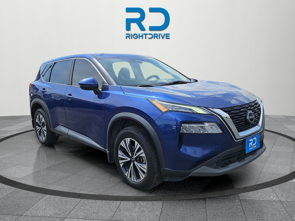 Caspian Blue Metallic 2022 Nissan Rogue SV FWD SUV / Crossover Front-Wheel Drive Continuously Variable Transmission