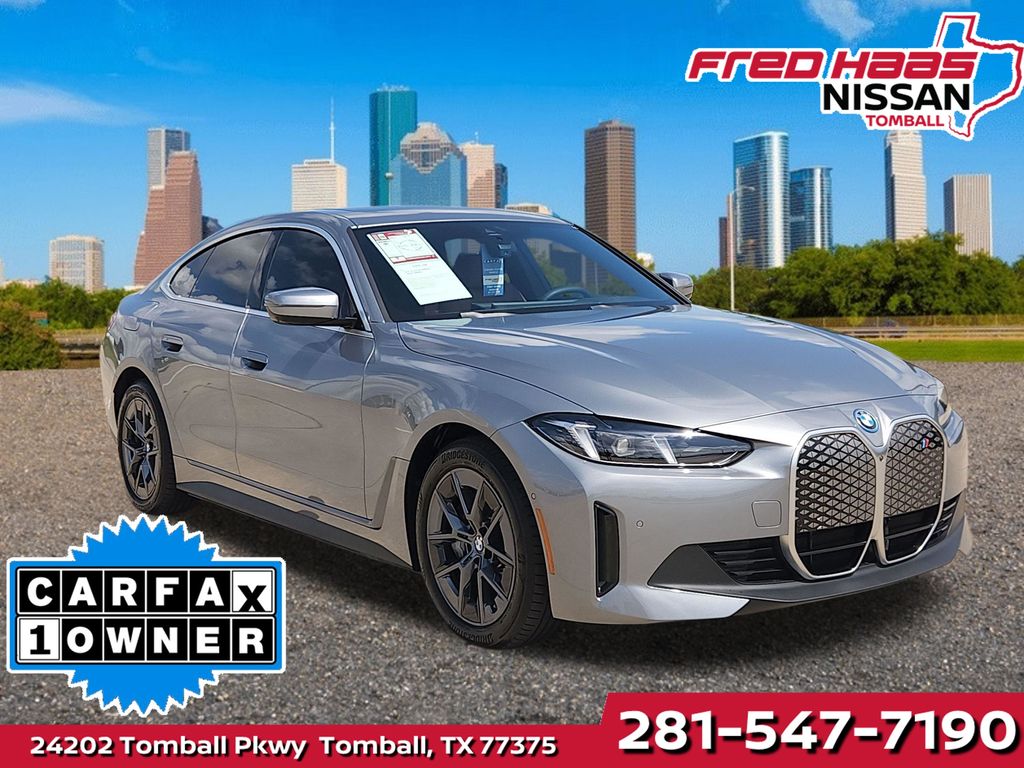 Gray (Skyscraper Grey Metallic) 2025 BMW i4 eDrive40 Gran Coupe FWD Sedan Rear-Wheel Drive Automatic