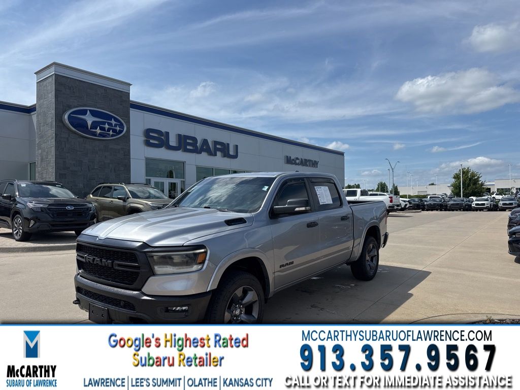 Billet Silver Metallic 2021 RAM 1500 Big Horn Crew Cab 4WD Pickup Truck Four-Wheel Drive 8-Speed Automatic